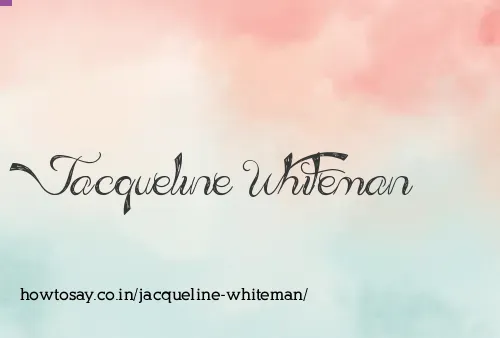 Jacqueline Whiteman
