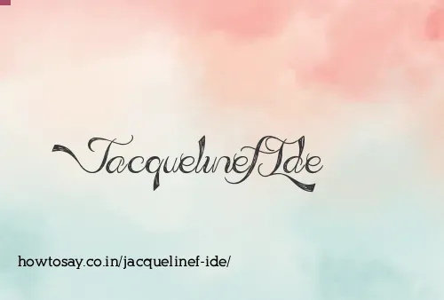 Jacquelinef Ide