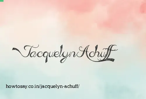 Jacquelyn Achuff