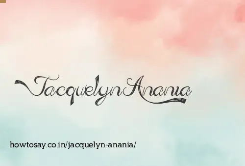 Jacquelyn Anania