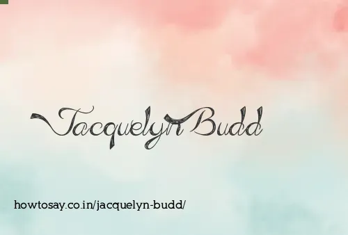 Jacquelyn Budd