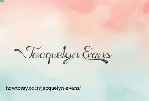 Jacquelyn Evans