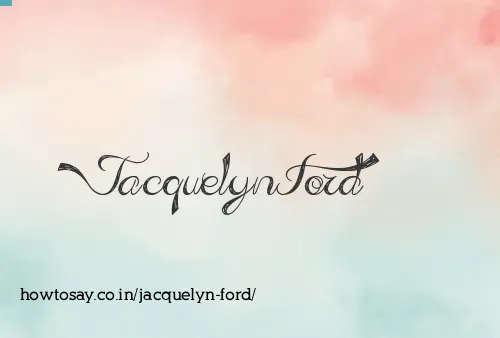 Jacquelyn Ford