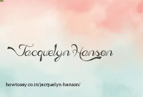 Jacquelyn Hanson