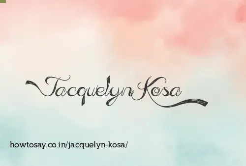 Jacquelyn Kosa