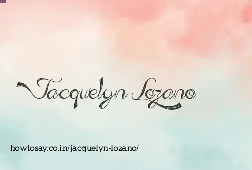 Jacquelyn Lozano