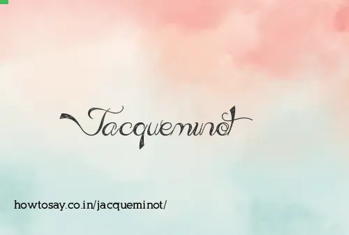 Jacqueminot