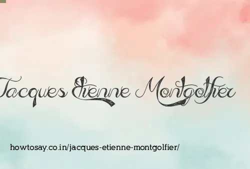 Jacques Etienne Montgolfier