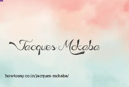 Jacques Mckaba