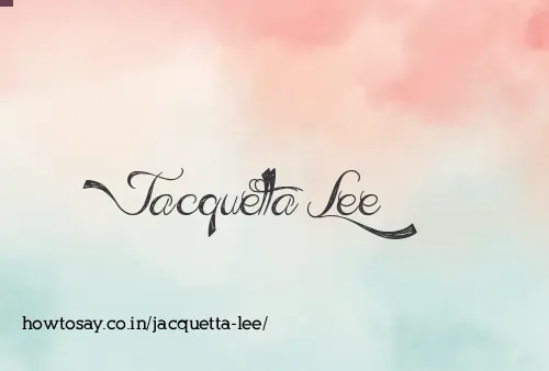 Jacquetta Lee