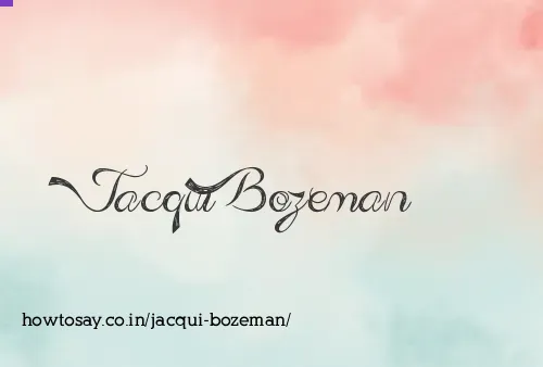 Jacqui Bozeman