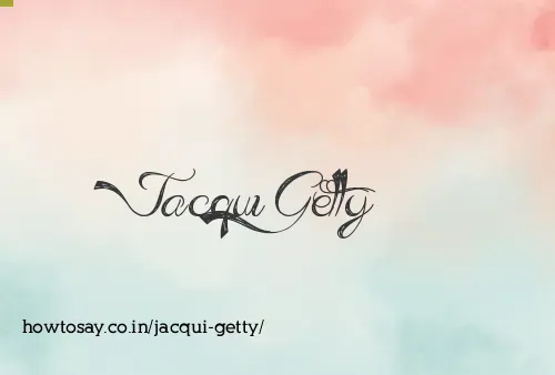 Jacqui Getty
