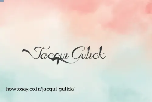 Jacqui Gulick