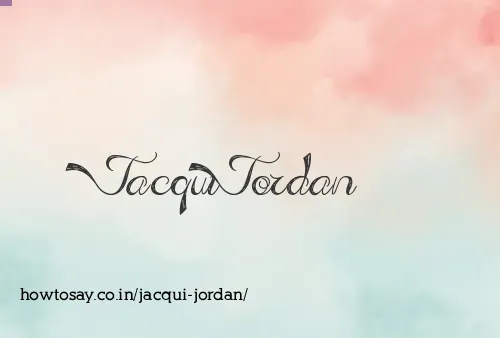Jacqui Jordan