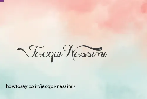 Jacqui Nassimi