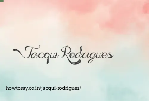 Jacqui Rodrigues