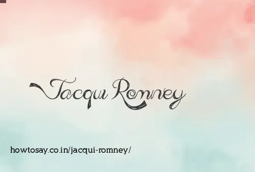 Jacqui Romney