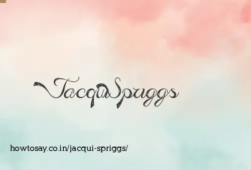 Jacqui Spriggs