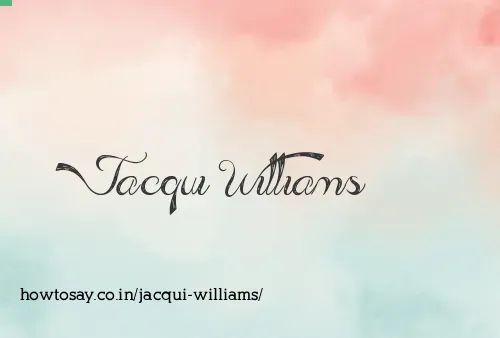 Jacqui Williams