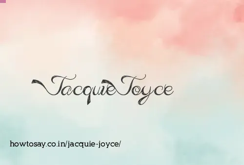 Jacquie Joyce
