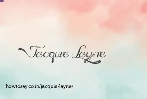 Jacquie Layne