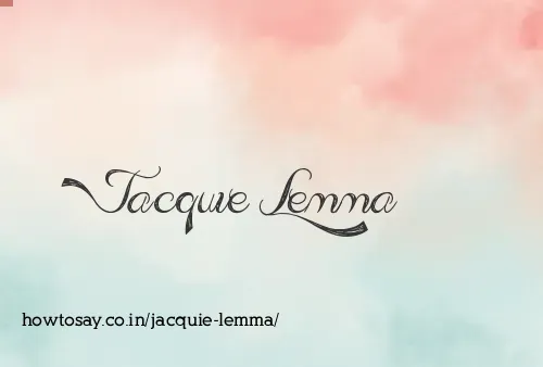 Jacquie Lemma