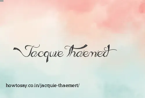 Jacquie Thaemert