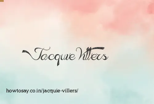 Jacquie Villers