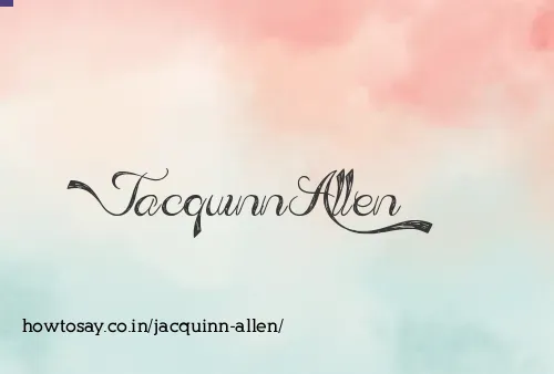 Jacquinn Allen