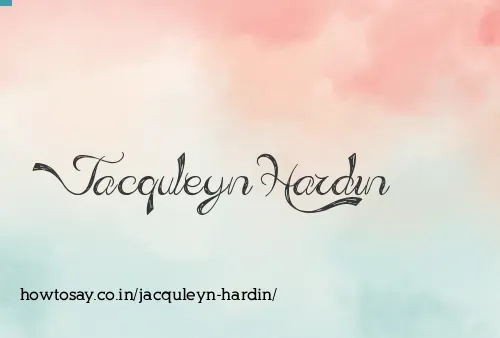 Jacquleyn Hardin