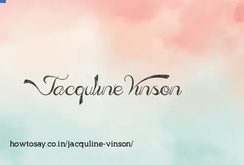 Jacquline Vinson