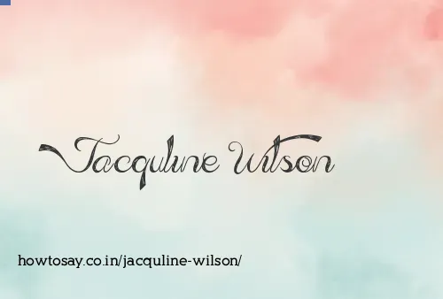 Jacquline Wilson