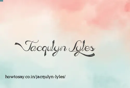 Jacqulyn Lyles
