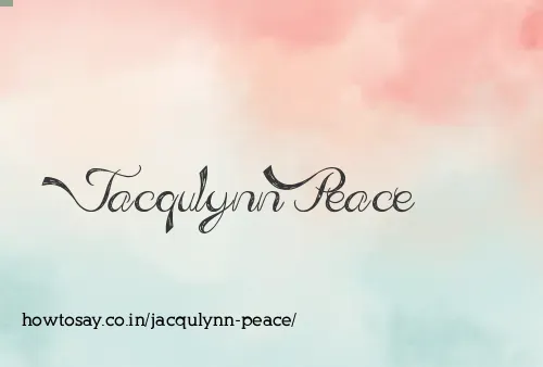 Jacqulynn Peace