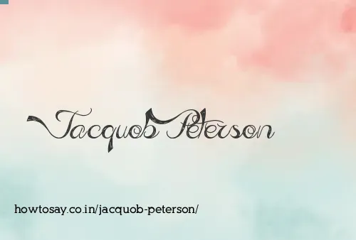 Jacquob Peterson
