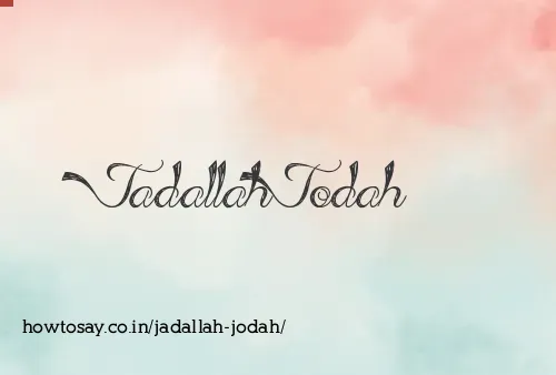 Jadallah Jodah
