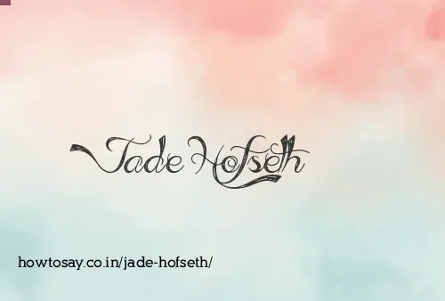 Jade Hofseth