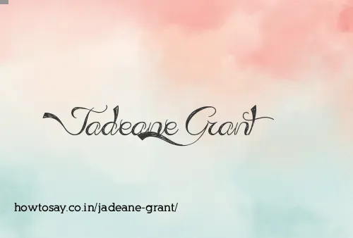 Jadeane Grant