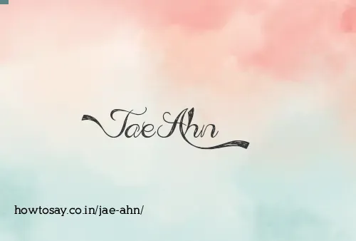 Jae Ahn