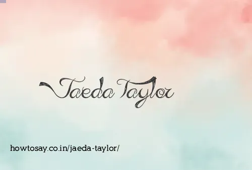 Jaeda Taylor