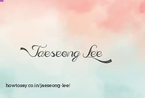 Jaeseong Lee