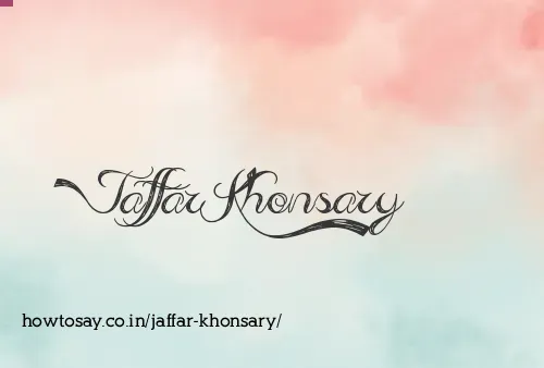 Jaffar Khonsary