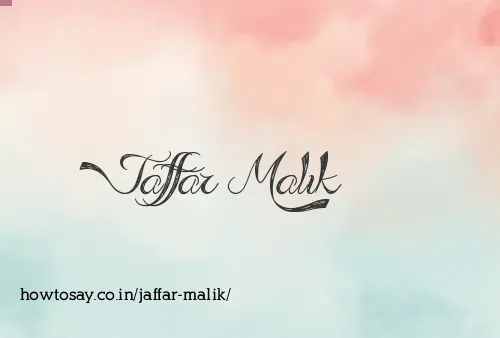 Jaffar Malik