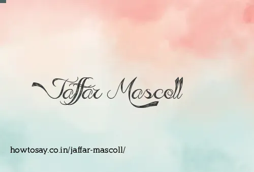 Jaffar Mascoll