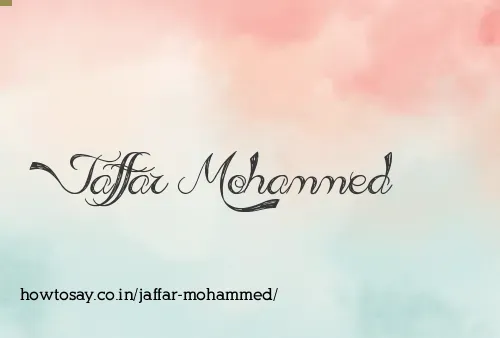 Jaffar Mohammed