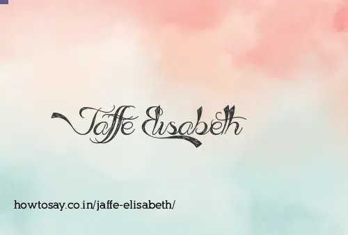 Jaffe Elisabeth