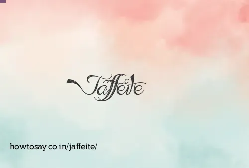 Jaffeite