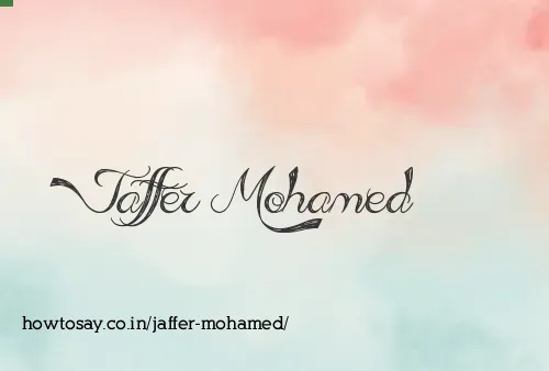Jaffer Mohamed