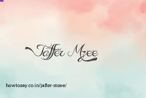 Jaffer Mzee