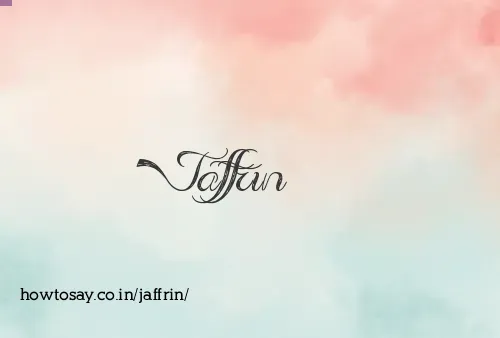 Jaffrin